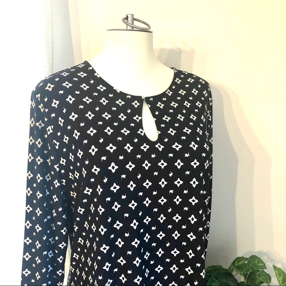 Lauren Ralph Lauren Navy Print Tunic XL GUC - Picture 4 of 8